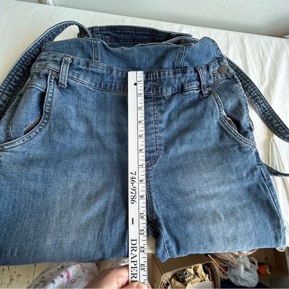 Free People Through the Woods Blue Jean Overalls - Picture 14 of 15